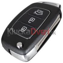 Obal kľúča, holokľúč Kia Ceed, Picanto, Rio, Soul, Stonic, trojtlačítkový 