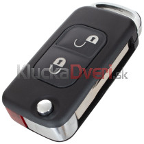 Obal kľúča, holokľúč Mercedes SLK-Trieda, Viano, Vito, 2-tlačítkový