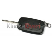 Obal kľúča, holokľúč pre Audi A2 dvojtlačítkový