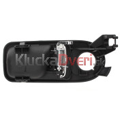 Kľučka dverí vnútorná ľavá čierna, chrom VW Lupo