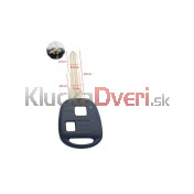 Obal kľúča, holokľúč Toyota Avensis, 2 tlačítkový 49mm a