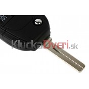 Obal kľúča, holokľúč pre Volvo C70, 5 tlačítkový, čierny a