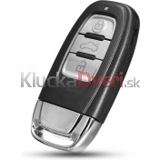Obal kľúča, holokľúč, trojtlačítkový  pre Audi Q5, chróm