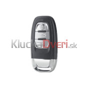Obal kľúča, holokľúč, trojtlačítkový  pre Audi A7, chróm a