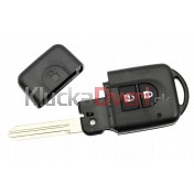 Obal kľúča, holokľúč pre Nissan Pathfinder R51, dvojtlačítkový a