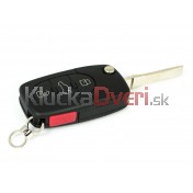 Obal kľúča, holokľúč, trojtlačítkový  pre Audi Q7