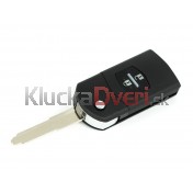 Obal kľúča, holokľúč pre Mazda 3, dvojtlačítkový