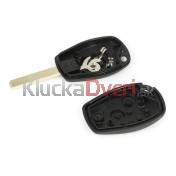 Obal kľúča, holokľúč pre Renault Clio, dvojtlačítkový