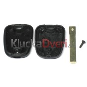 Obal kľúča, holokľúč pre Citroen C3 dvojtlačítkový