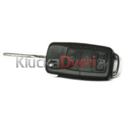 Obal kľúča, holokľúč pre VW Lupo 3-tlačidla