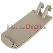 Vrch lakťovej opierky Audi A4 B6 kompletný, béžový, 1,6 cm Ekokoža a