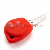 Silikonový obal, púzdro kľúča, červený pre Fiat Sedici
