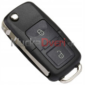 Obal kľúča, holokľúč pre VW Bora, dvojtlačítkový 1J0959753N