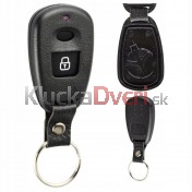 Obal kľúča, holokľúč pre Hyundai i10, 2-tlačítkový, čierny