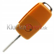 Obal kľúča, holokľúč pre VW Golf Plus, trojtlačítkový, žltý b