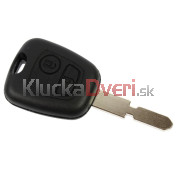 Obal kľúča, holokľúč pre Peugeot 406, dvojtlačítkový