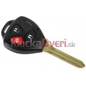 Obal kľúča, holokľúč pre Toyota Avensis, trojtlačítkový