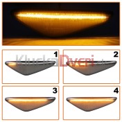 Smerovka bočná LED pravá+ľavá dymová dynamická BMW rad 3 03-06 a