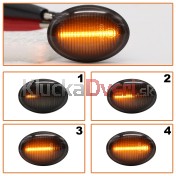 Smerovka bočná LED pravá+ľavá dymová dynamická Ford Ka 51806585 a