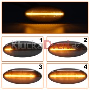 Smerovka bočná LED pravá+ľavá dymová dynamická Opel Vectra B 95-02 a