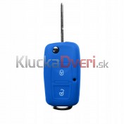 Silikonový obal, púzdro kľúča, modrý VW Tiguan 07-18 a