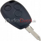 Obal kľúča, holokľúč pre Dacia Dokker, 3-tlačítkový, čierny b
