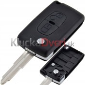 Obal kľúča, holokľúč Peugeot 4007, 4008 2-tlačítkový a