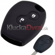 Silikonový obal, púzdro kľúča, čierny pre Dacia Duster, Dokker, Lodgy, Logan, Sandero a