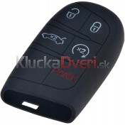 Silikonový obal, púzdro kľúča, čierny Dodge 