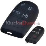 Silikonový obal, púzdro kľúča, čierny Dodge a