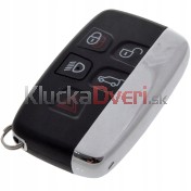 Obal kľúča, holokľúč pre Jaguar XE, XF, F-Type, XJ, F-Pace päťtlačítkový s elektronikou