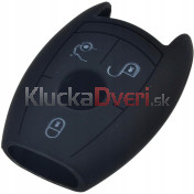 Silikonový obal, púzdro kľúča, čierny pre Mercedes CLK-Trieda, SLK-Trieda, CLS-Trieda, GL-Trieda, Vito, Viano, Sprinter
