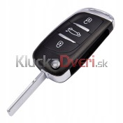 Obal kľúča, holokľúč Peugeot RCZ, 207, 307, 308 trojtlačítkový 05-16