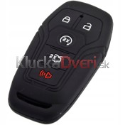 Silikonový obal, puzdro kľúča pre Ford Fusion, Mustang, Edge, Explorer čierny