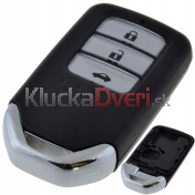 Obal kľúča, holokľúč 3-tlačítkový Honda Accord Civic CR-V FR-V Jazz Legend S2000 čierny