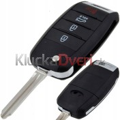 Obal kľúča, holokľúč pre Kia Soul Optima Carens štvortlačítkový Hrot: HYN14R