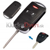 Obal kľúča, holokľúč pre Dodge 3-tlačidla Hrot: CY24