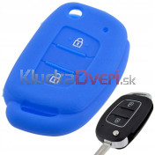 Silikonový obal, púzdro kľúča pre Hyundai Tucson Elantra Sonata I10 IX20 IX30 modrý a