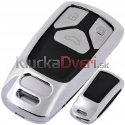 Obal kľúča, holokľúč pre Audi, 3-tlačítkový, kovový