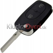 Obal kľúča, holokľúč pre Audi, 2-tlačítkový, čierny s elektronikou 96-98