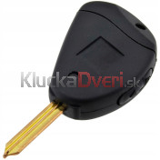 Obal kľúča, holokľúč pre Citroen, 2-tlačítkový, čierny Hrot SX9