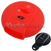 Silikonový obal, púzdro kľúča, červený pre Mini Clubman a