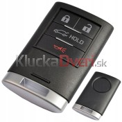 Obal kľúča, holokľúč pre Cadillac STS XLR ESCALADE 4-tlačítkový