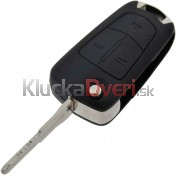 Obal kľúča, holokľúč pre Chevrolet Captiva, trojtlačítkový s elektronikou 10-12