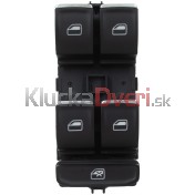 Ovládanie vypínač sťahovania okien ľavý Škoda Superb III 5G0959857A b