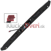 Spínač, mikrospínač, kľučka, lišta zadných kufrových dverí BMW rad 5 combi, 51138185790 chróm a