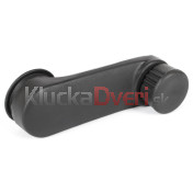 Kľučka okna Renault Kangoo 98-08 sivá