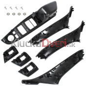 Sada madla, rúčky, držiaky, úchyty predné vnútorné dvere, ľavá + pravá strana, BMW rad 5, 7 ks  a