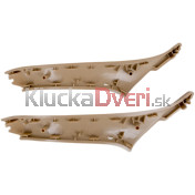 Sada madla, rúčky, držiaky, úchyty predné vnútorné dvere, ľavá + pravá strana, BMW rad 5, 7 ks, béžová d