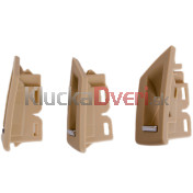 Sada madla, rúčky, držiaky, úchyty predné vnútorné dvere, ľavá + pravá strana, BMW rad 5, 7 ks, béžová i